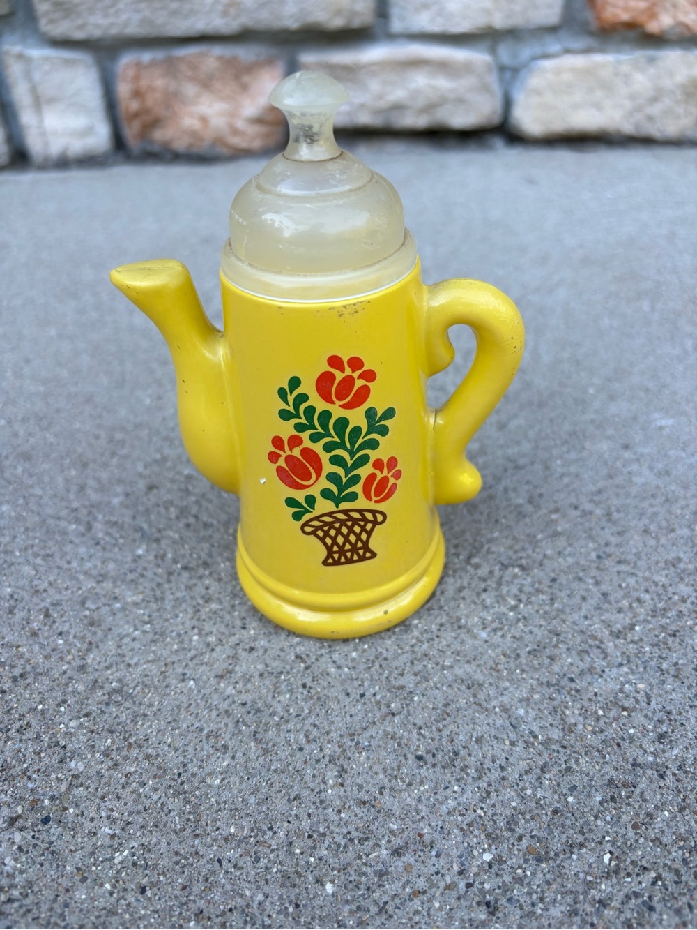 Yellow Avon Container